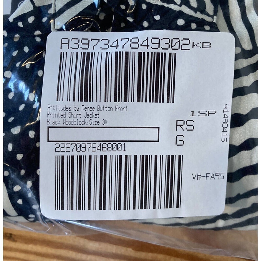 Nwt Attitudes By Renee Button Front Printed Shirt… - image 8